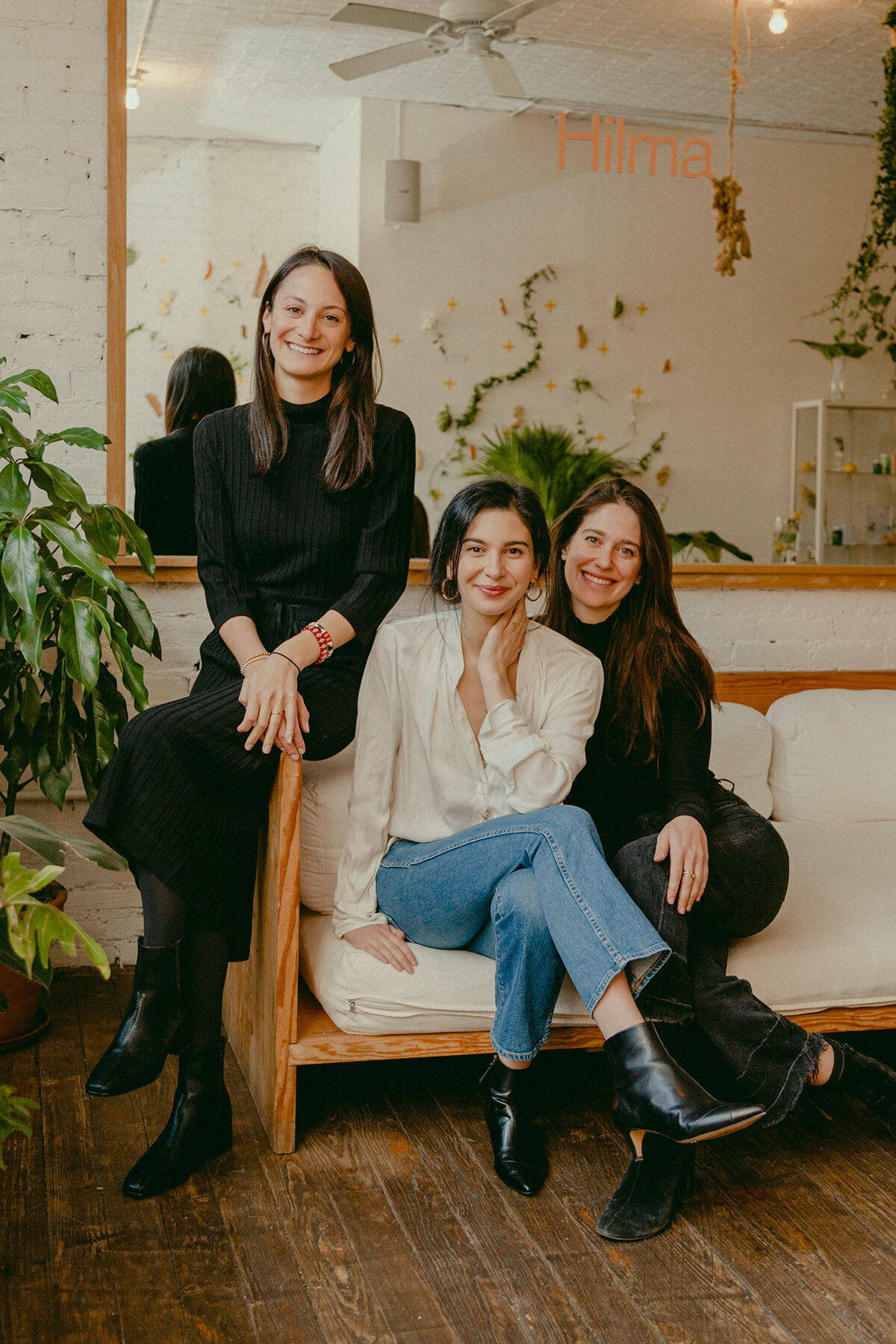 Hilary Quartner, Nina Mullen, and Lily Galef, Co-founders of Hilma