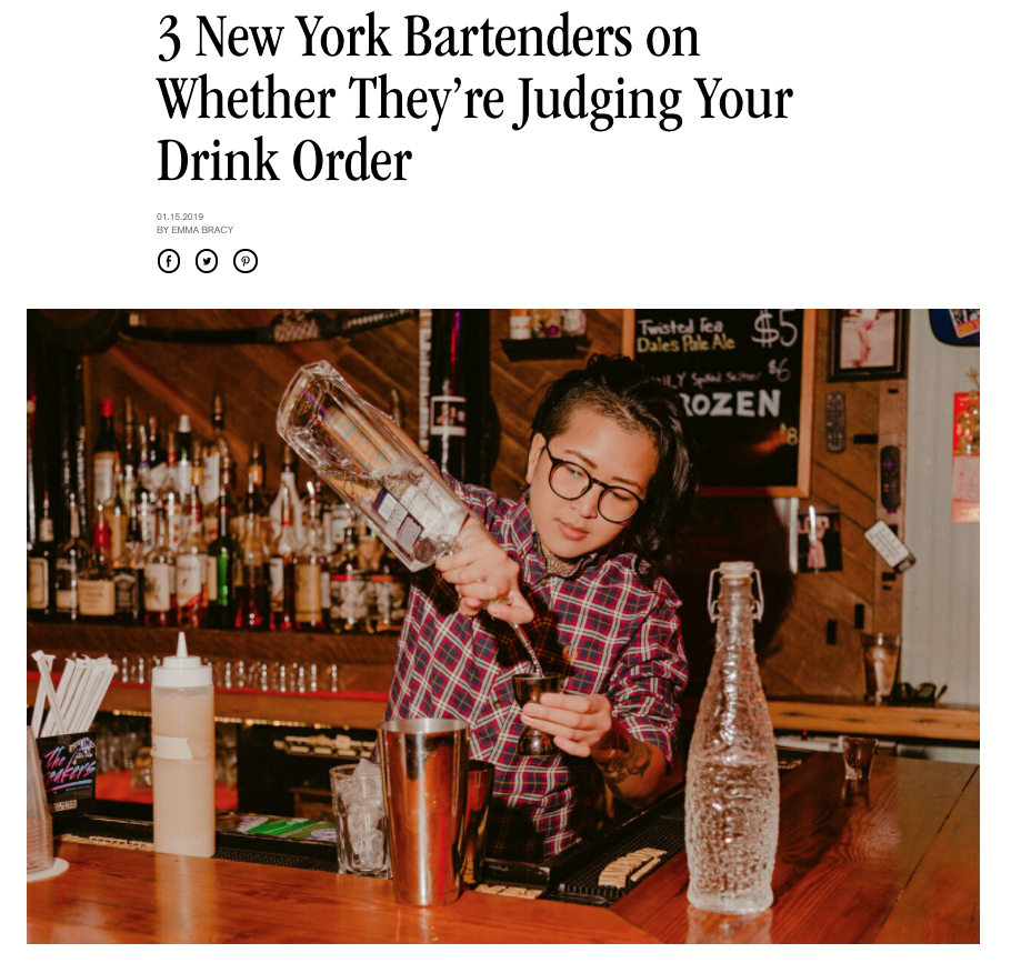 3 New York Bartenders on Whether They’re Judging Your Drink Order