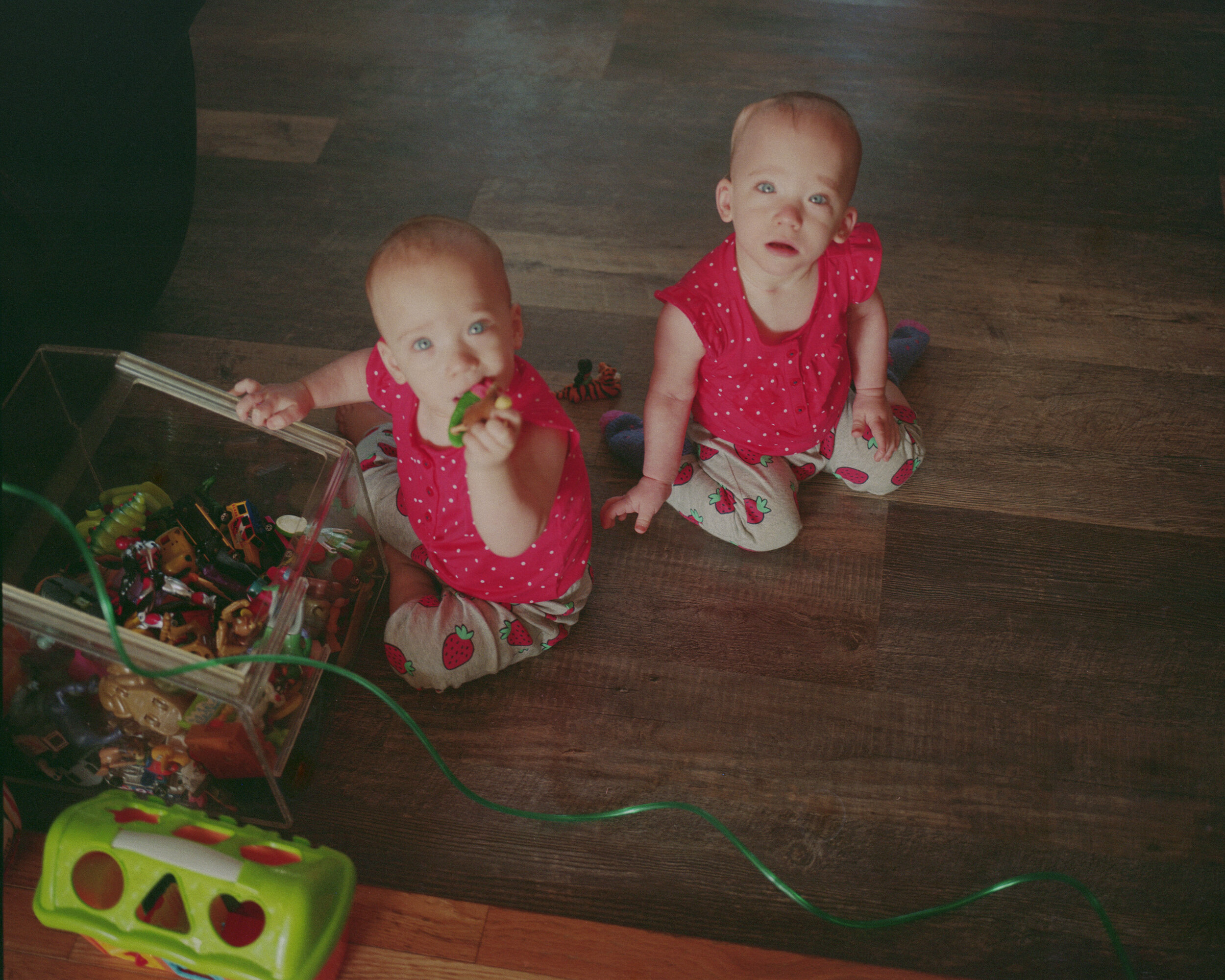The Twins with Kevin's Oxygen Cords