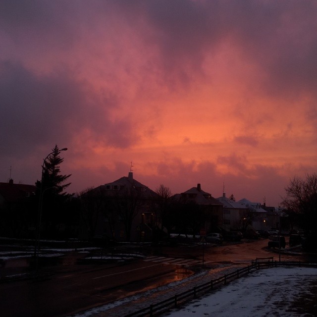 red sky #nofilter