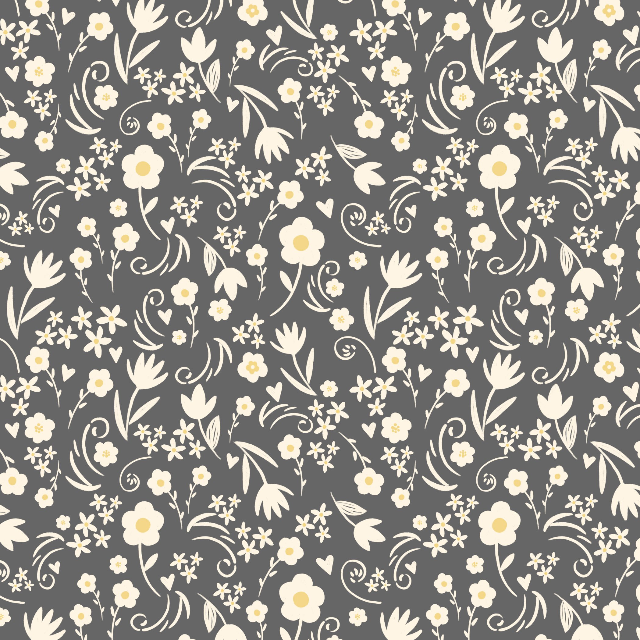 Sweet floral in grey and cream-2.jpg