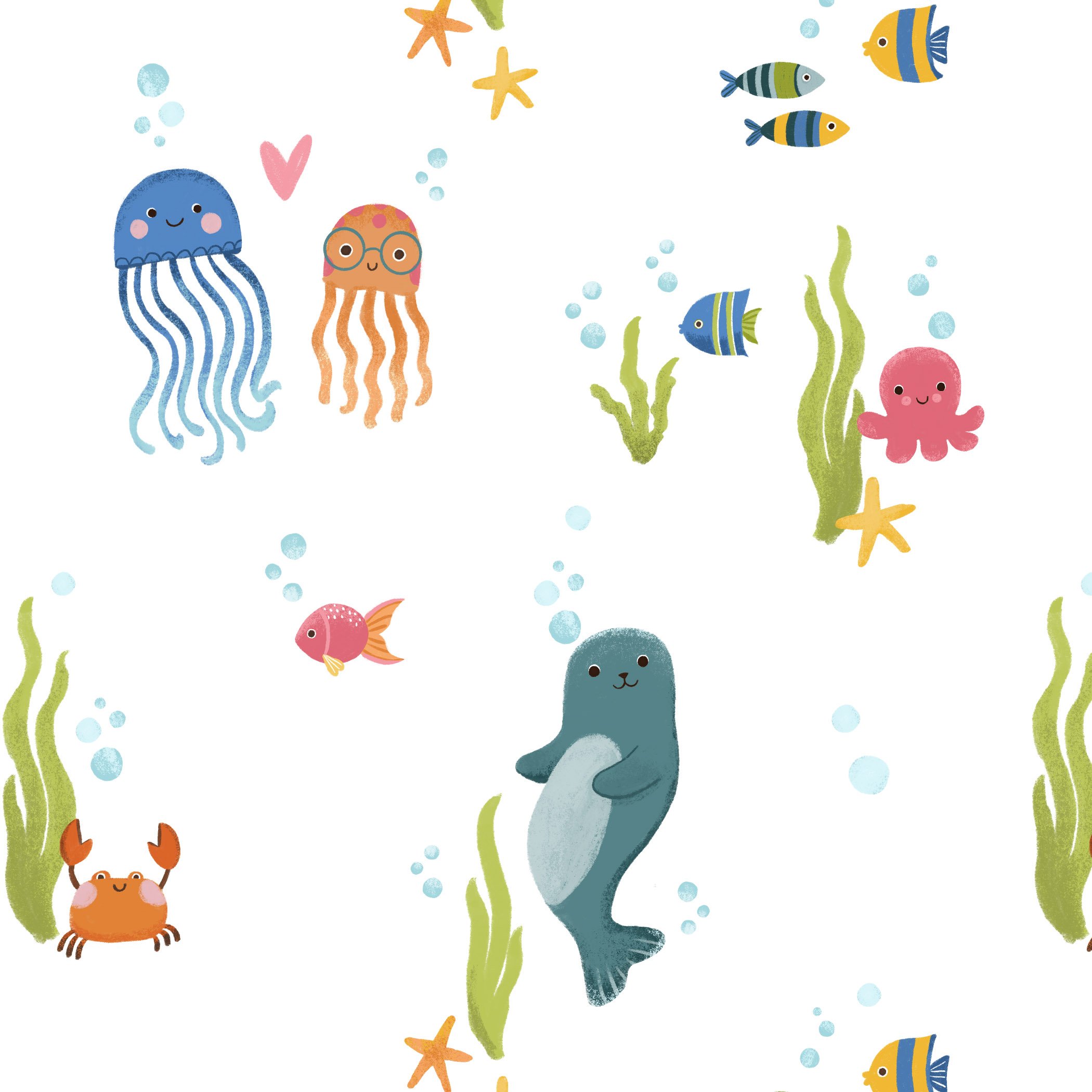 underwater friends seal fish and jellies ZOOM square.jpg