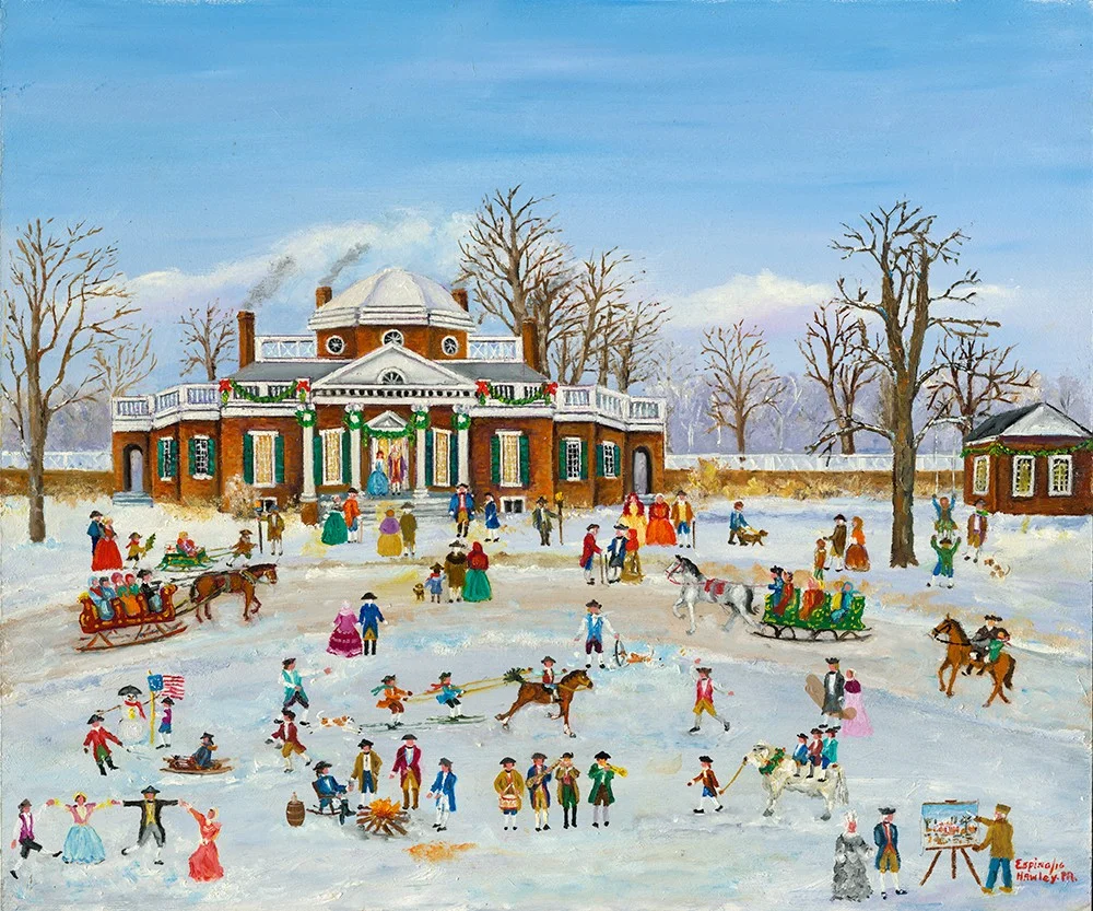 98 Juan H. Espino. Christmas at Monticello.jpg