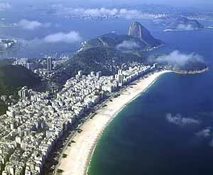 Praia de Copacabana vista do alto