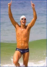 Luis Lima vencedor da Travessia dos Fortes de Copacabana 2002