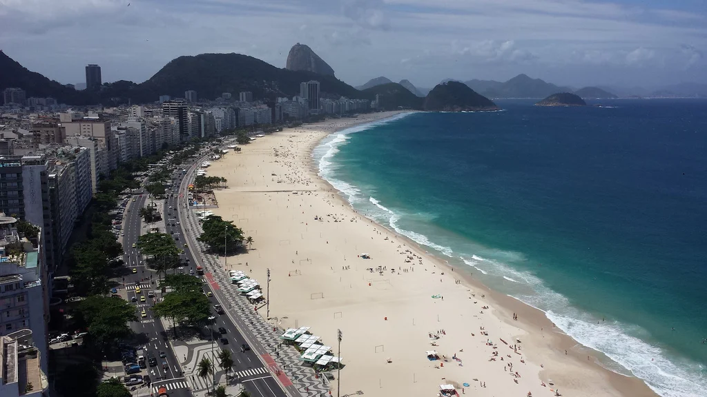 Praia de Copacabana vista de Hotel