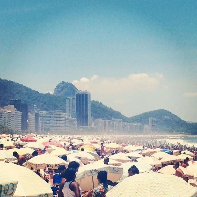 Praia de Copacabana no dia da Consciência Negra