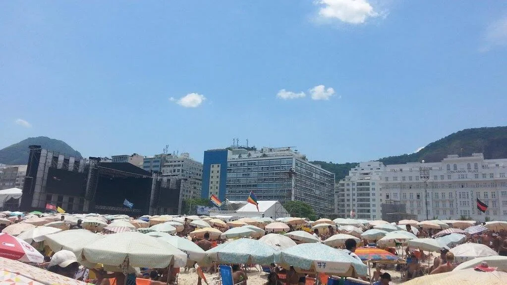 Palco do Reveillon 2014 em Copacabana