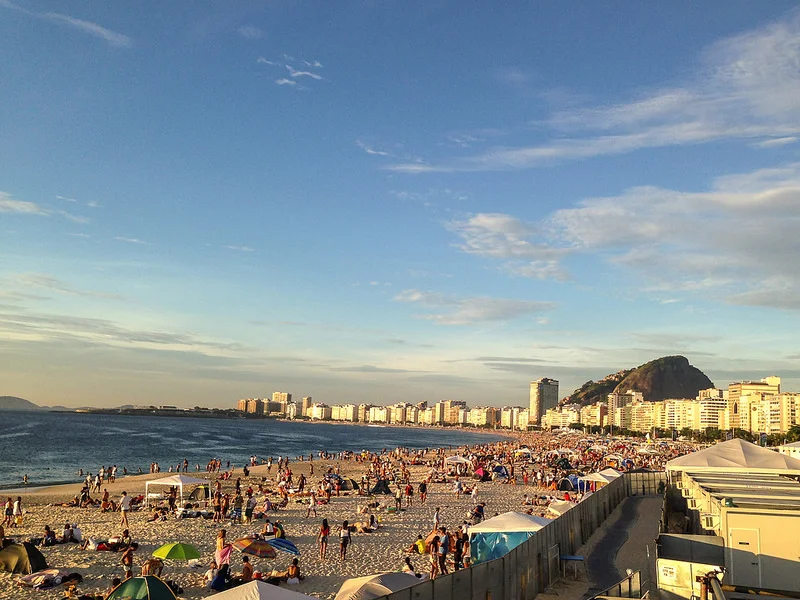 Praia de Copacabana 1º de janeiro 2014