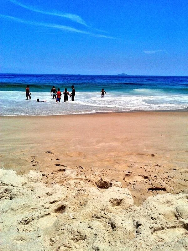 Praia de Copacabana, janeiro 2014