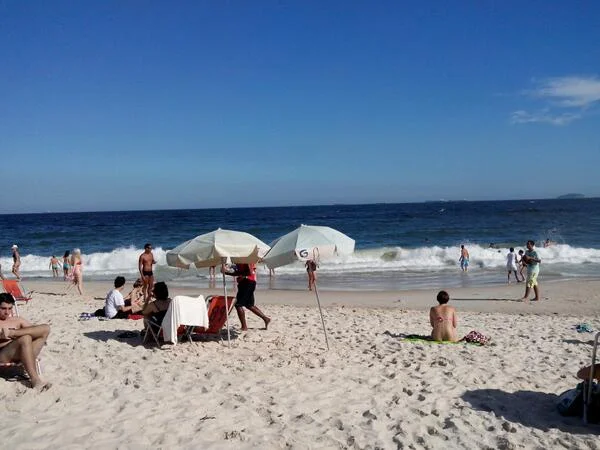 Praia de Copacabana, no verão 40ºC, 2014