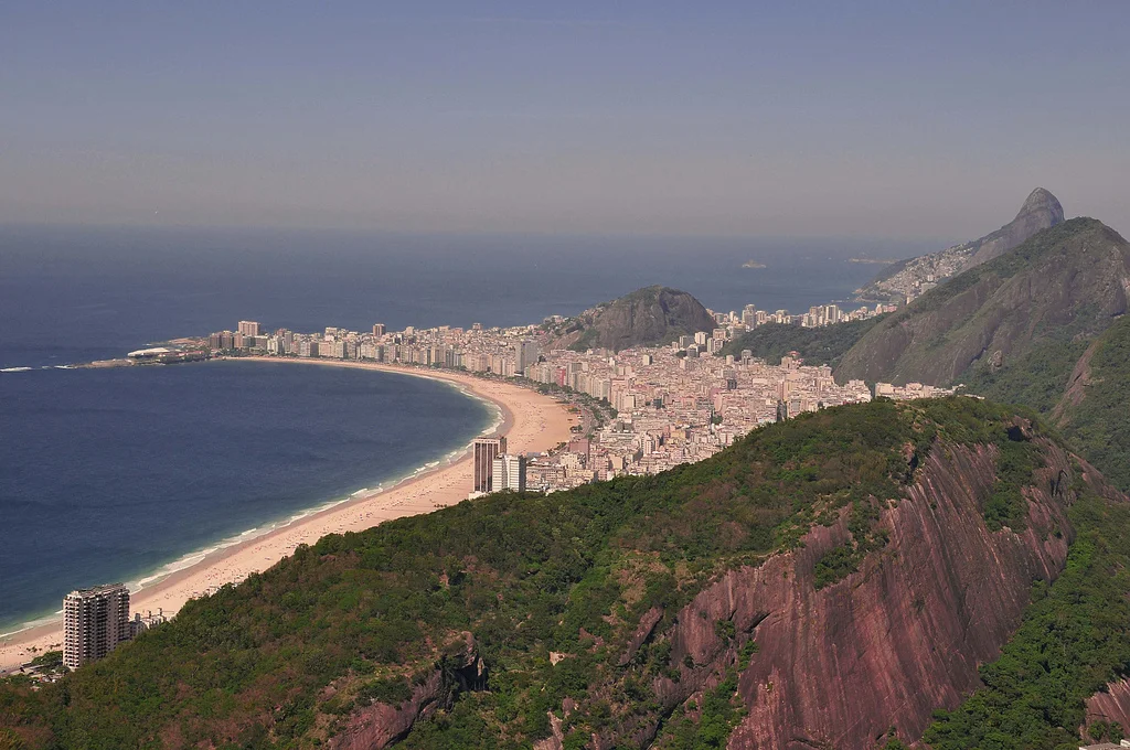 Praia de Copacabana vista do Pão de Açúcar