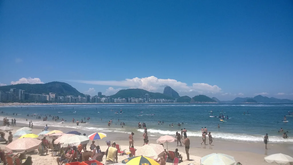 Posto 6 em Copacabana no verão 2014