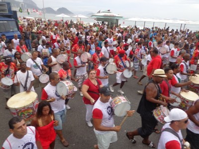 Escola de samba Alegria da Zona Sul em Copacabana
