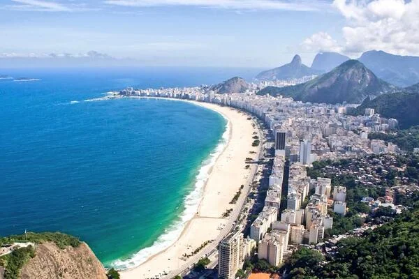 Praia de Copacabana vista do Pão de Açúcar