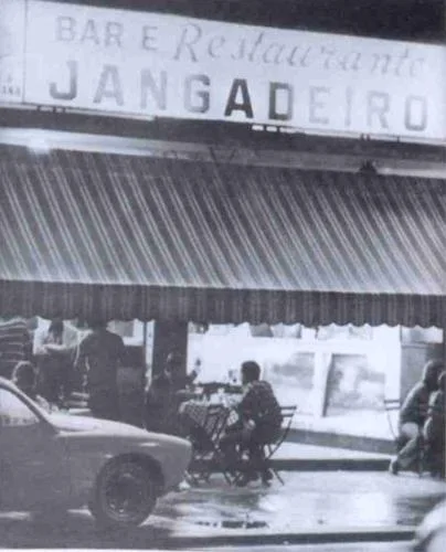 Bar Jangadeiros na Rua de mesmo nome, anos 1970 em Ipanema, Rio de Janeiro