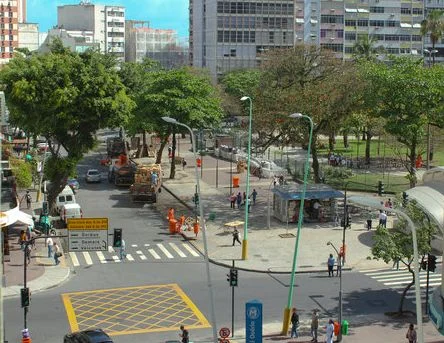 Rua Jangadeiros na altura da Praça General Osório em Ipanema, Rio de Janeiro