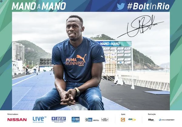 Usain Bolt em Copacabana