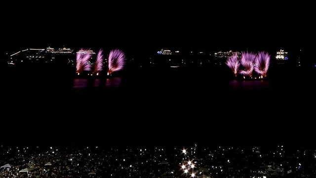 Fogos do Réveillon 2015 de Copacabana comemoram o aniversário do Rio de Janeiro
