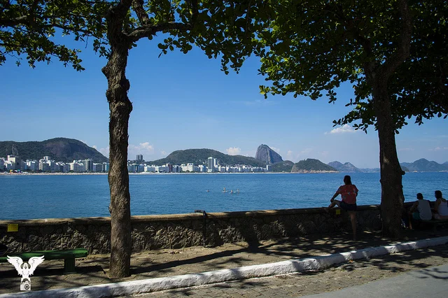 Praia vista do Forte Copacabana