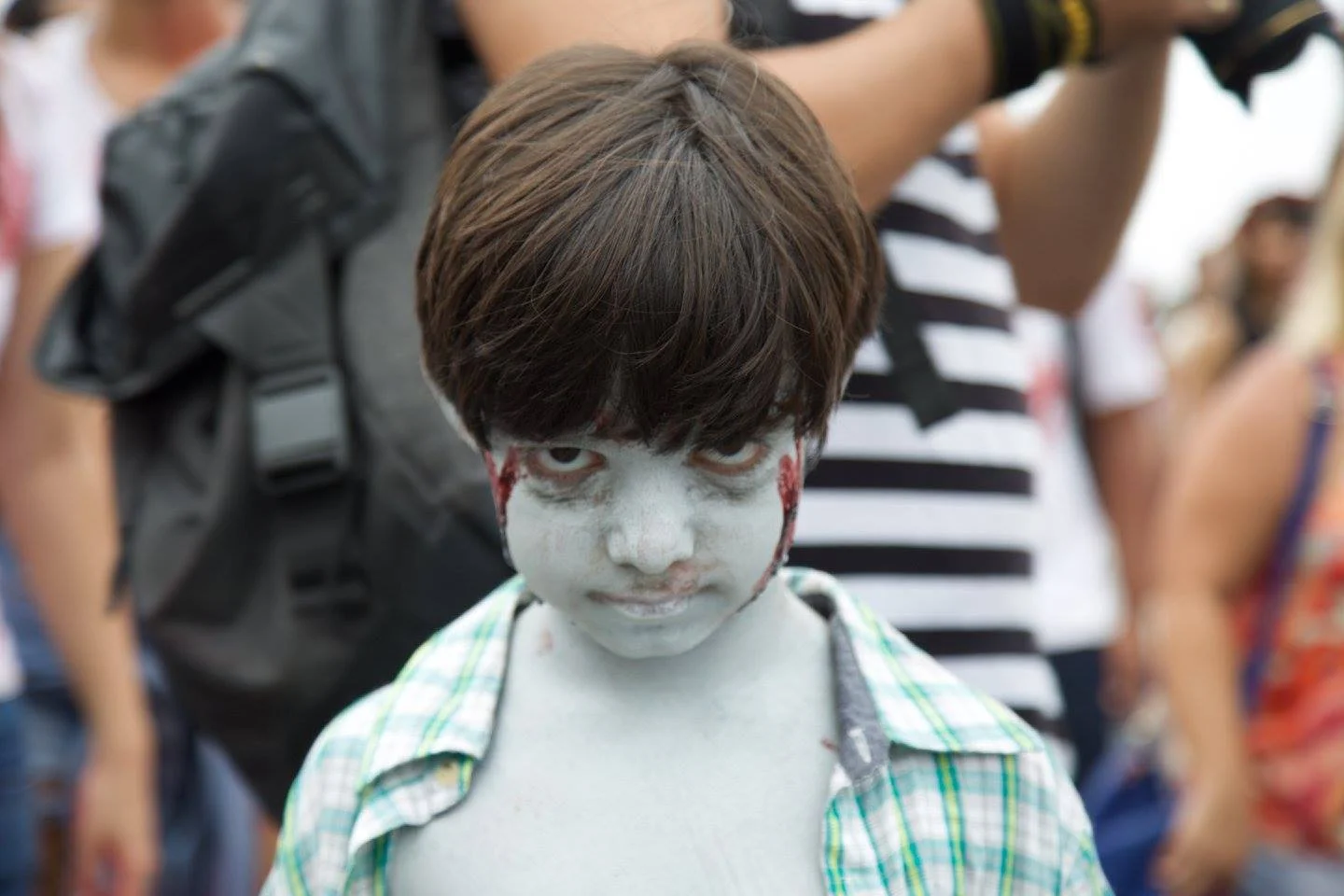 Zombie boy na Zombie walk Copacabana 2015