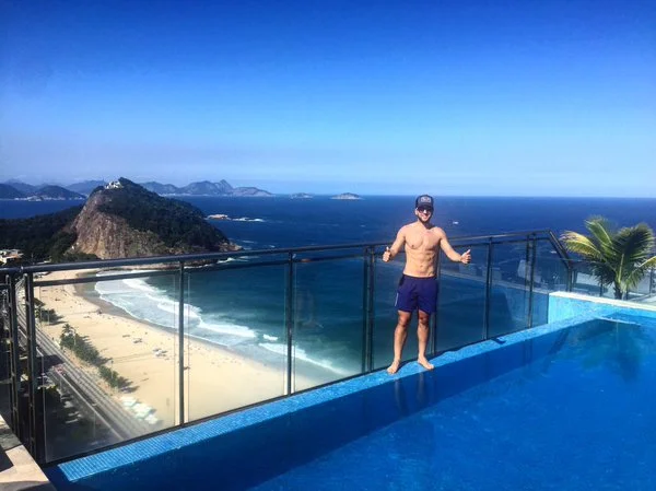 Piero Barone, tenor do Il Volo, em Copacabana
