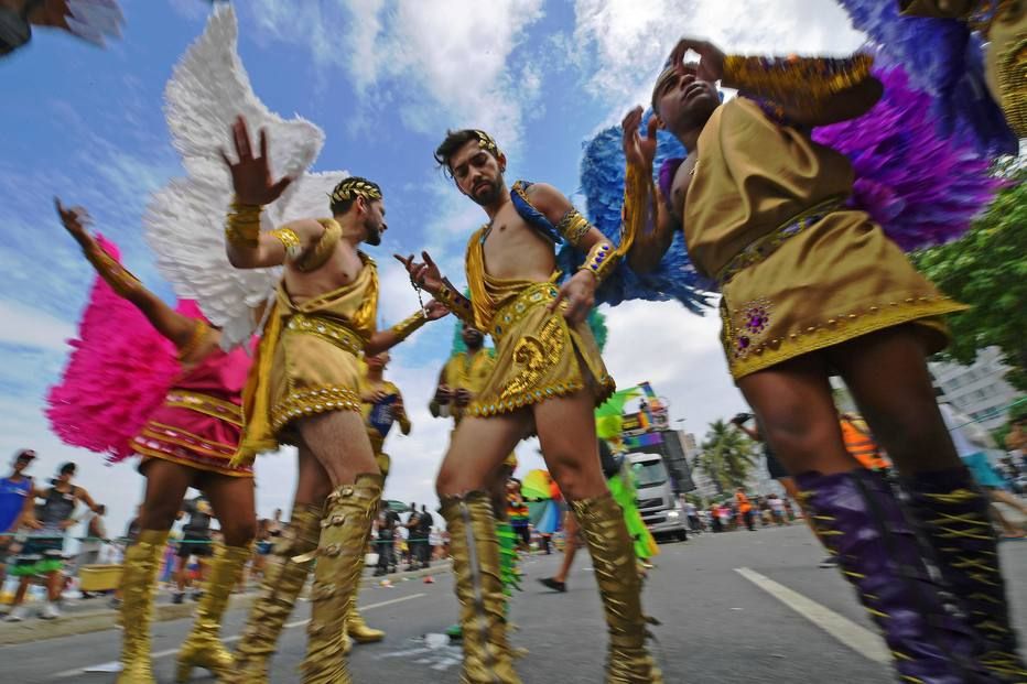 Tradicional anjos da Parada Gay de Copacabana
