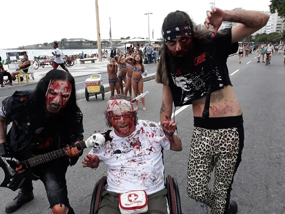Zumbies Metaleiros na Zombie Walk 2018 em Copacabana