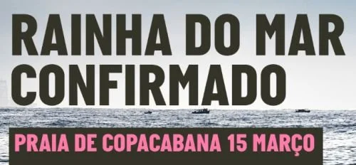 Em 15 de março de 2026 acontece a maratona aquática Rainha do Mar em Copacabana