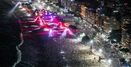 Concentracao para o Reveillon 2026 em Copacabana