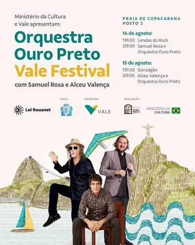 14 e 15 de agosto acontece o show gratuito da Orquestra Ouro Preto Vale Festival 