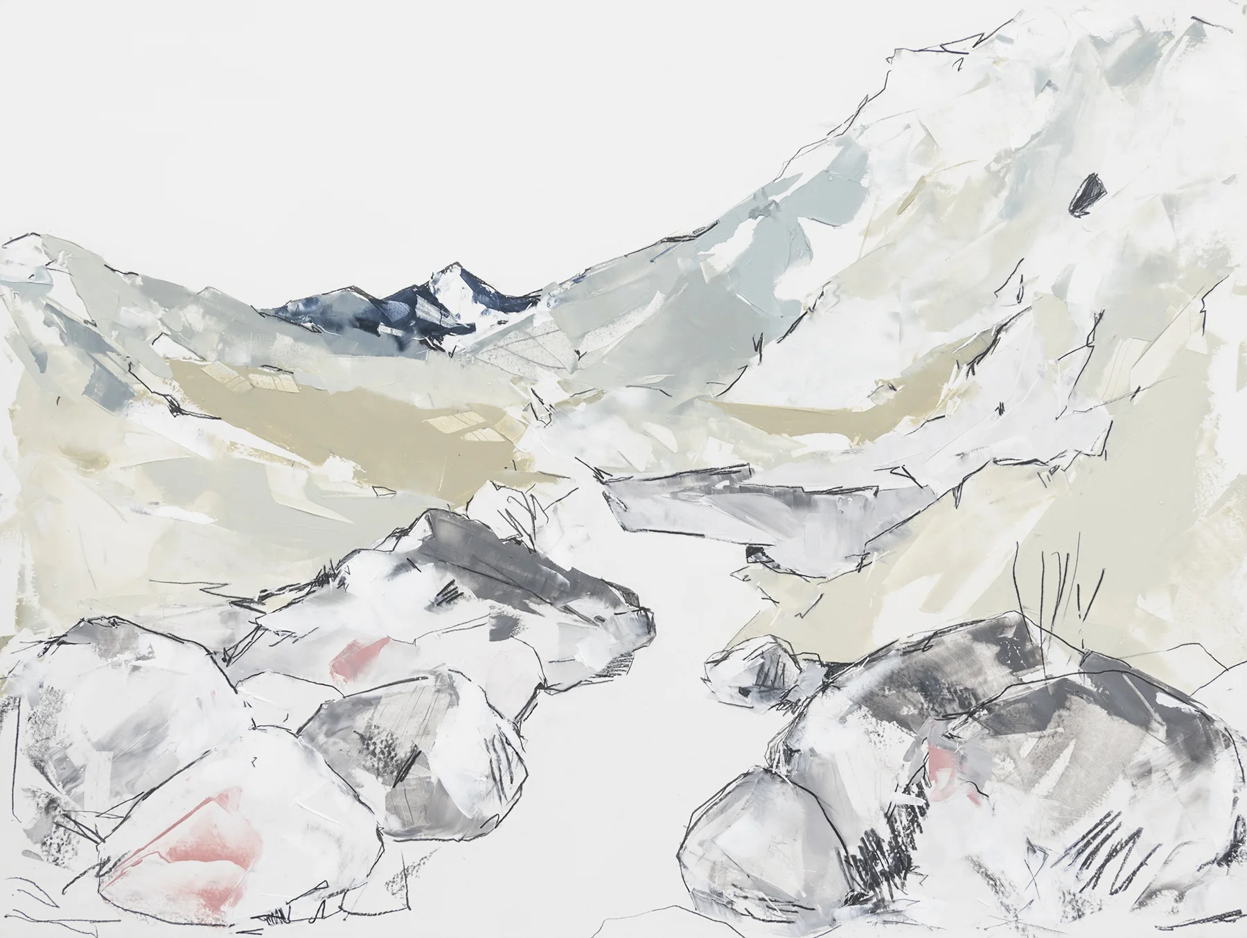 Compared with the mountain