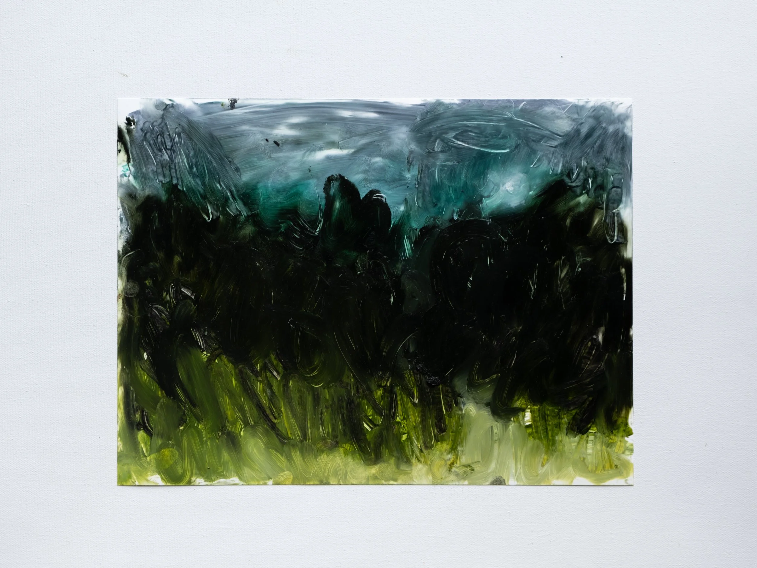   Disquieting Dreams   Oil stick on yupo 9 × 12 inches  Available from the studio 