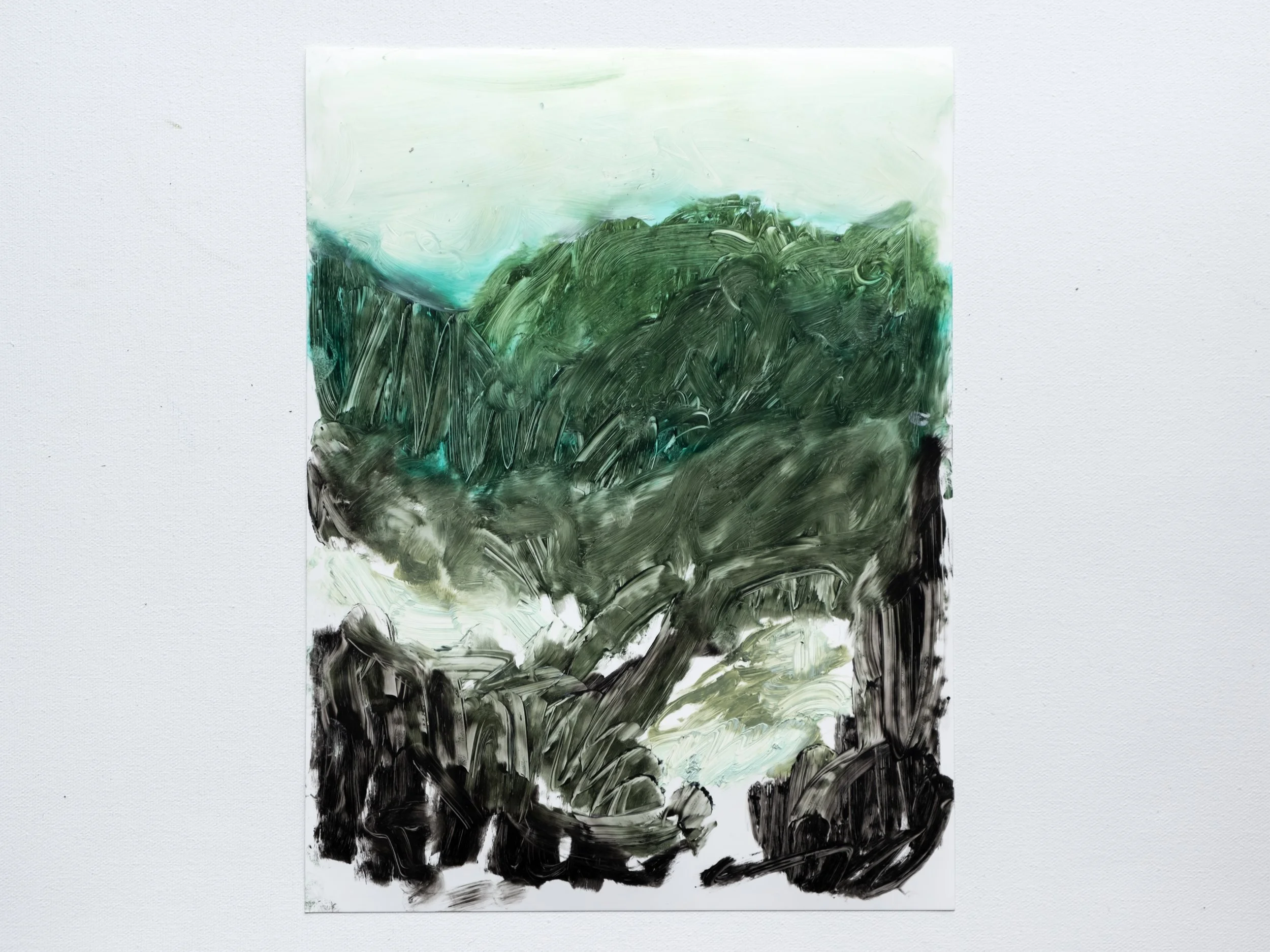   Midsummer   Oil stick on yupo 12 × 9 inches  Available from the studio 