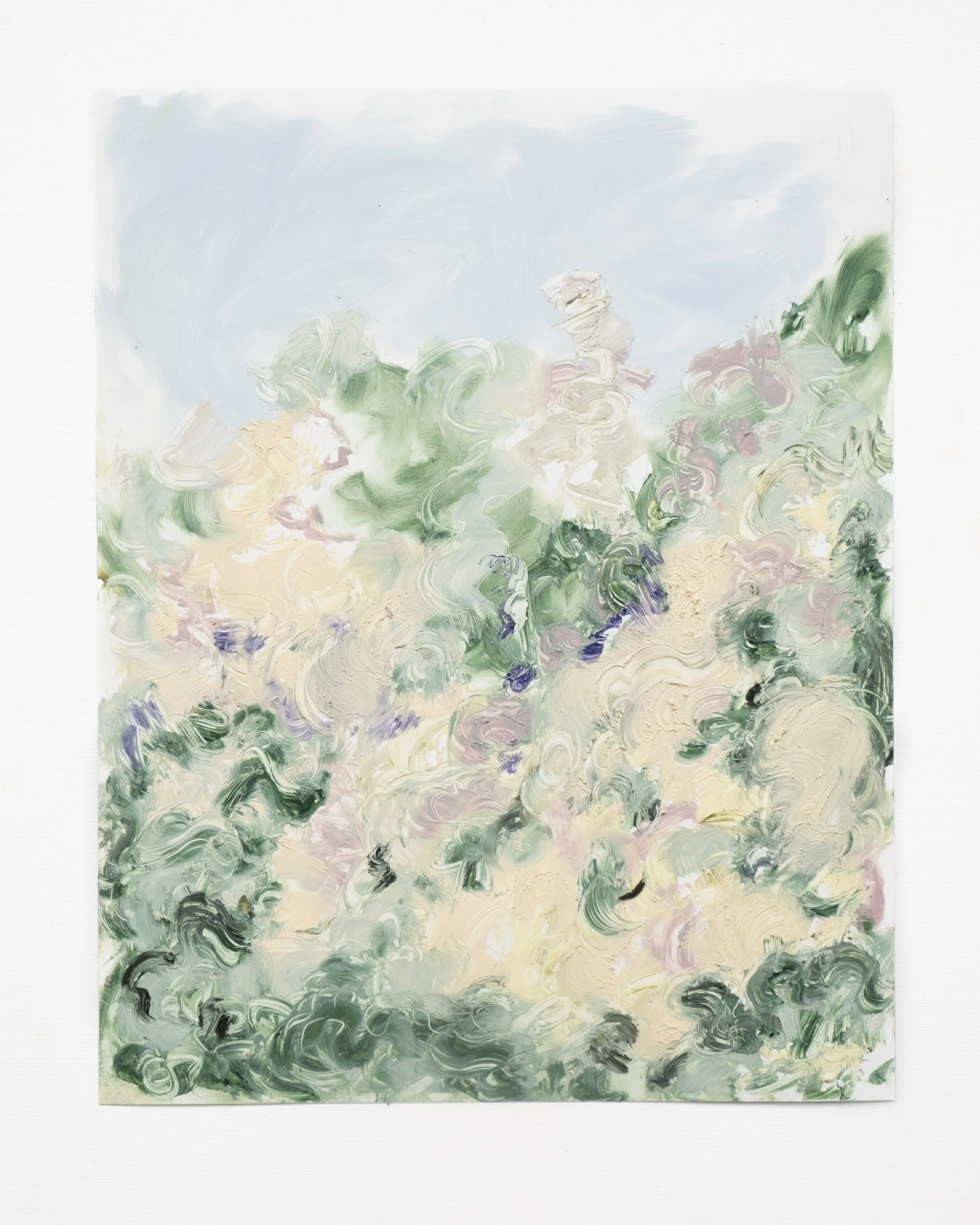   How many fairy gardens is too many 5  Oil stick on yupo 14 x 11 inches  Available from  the studio  