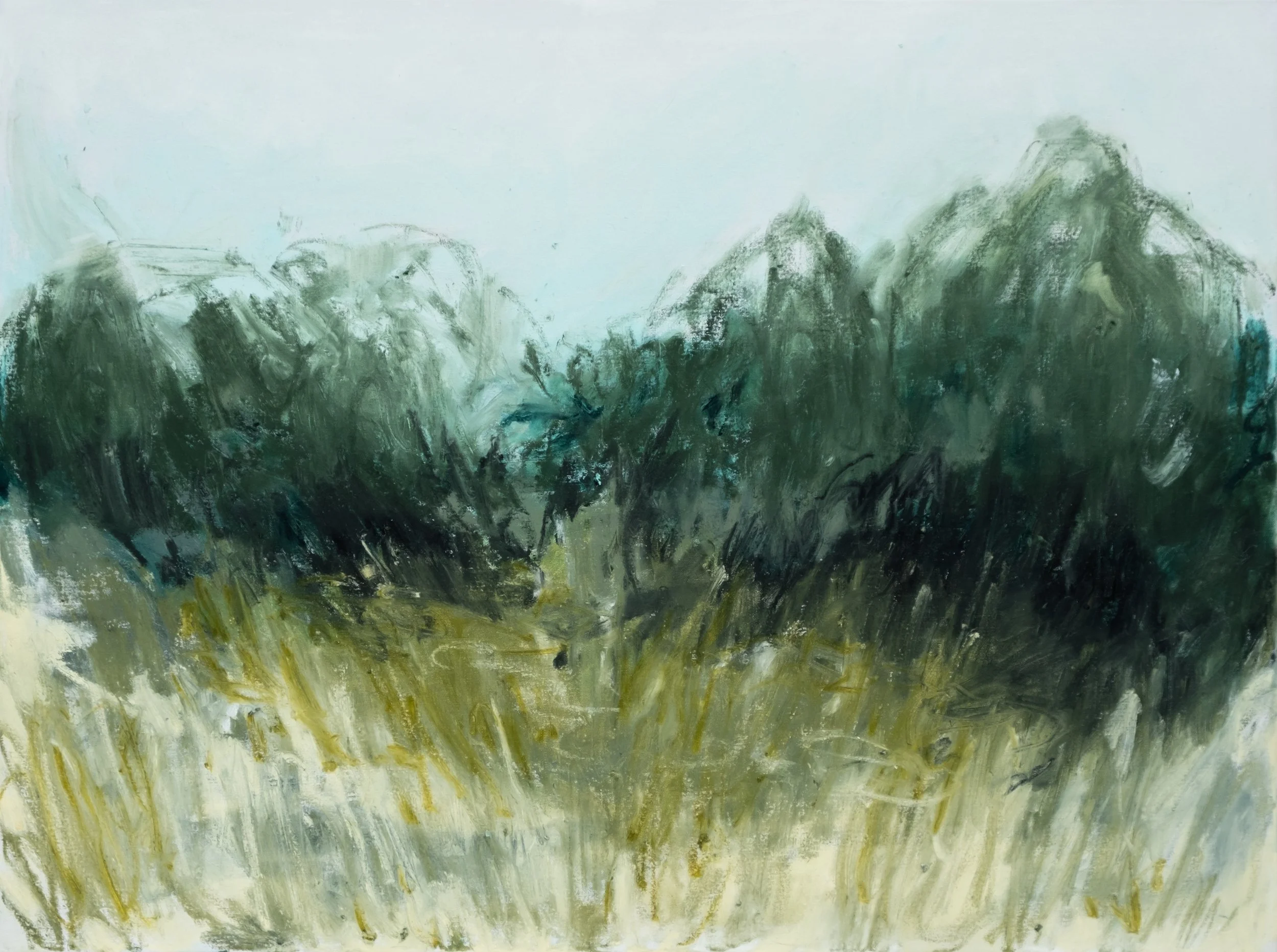   The Glow Means Something More  Oil stick on canvas 30 x 40 inches  Available from the studio 