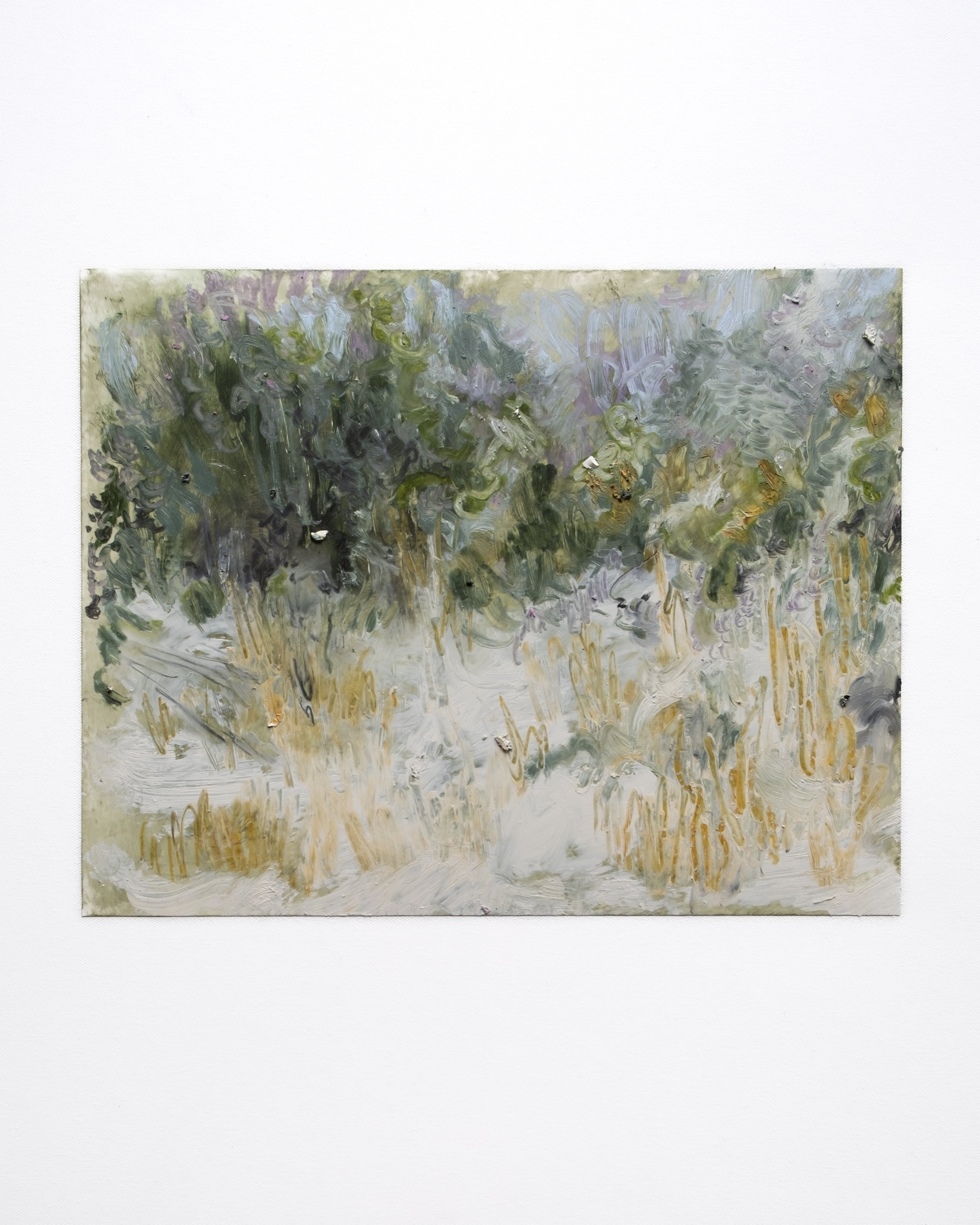   Too Dry for the Black Birds  Oil stick on yupo 11 × 14 inches Available from the studio 