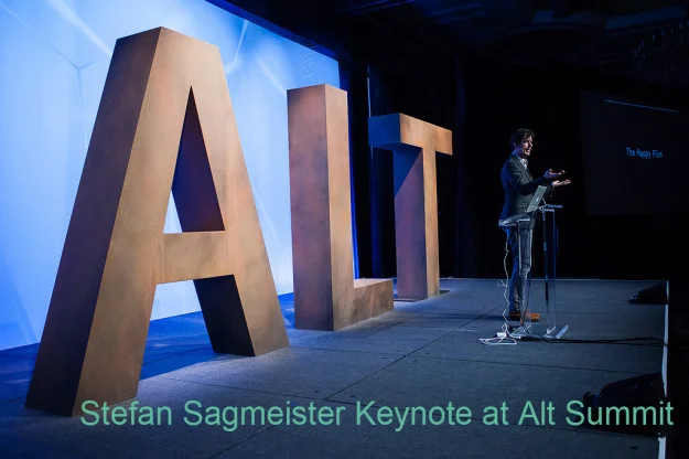 stefan sagmeister Alt Summit Keynote