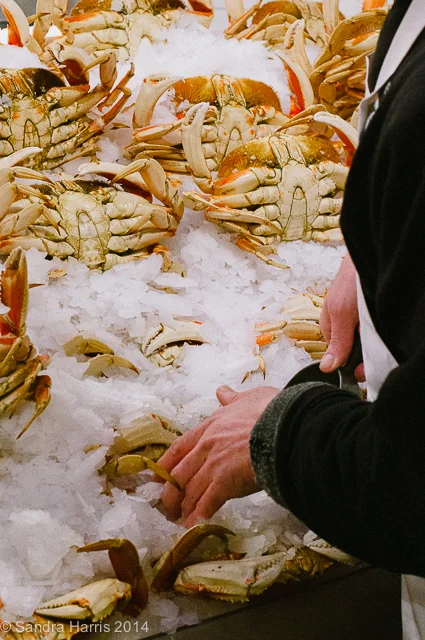 Pike Place Market, Seattle fresh crabs
