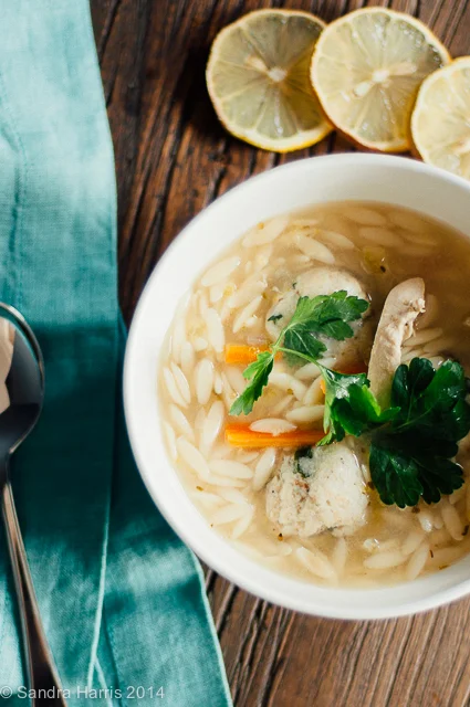 lemon matzoh ball soup - Sandra Harris