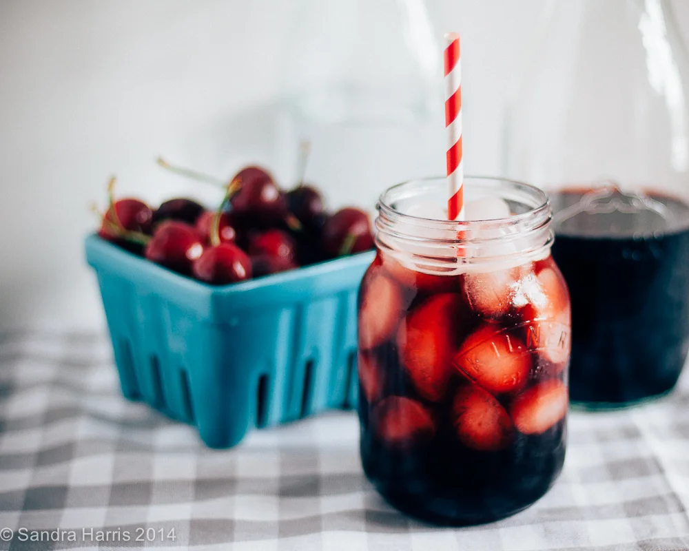 cherry balsamic shrub - Sandra Harris