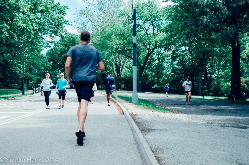 Central Park, NYC runners - Sandra Harris