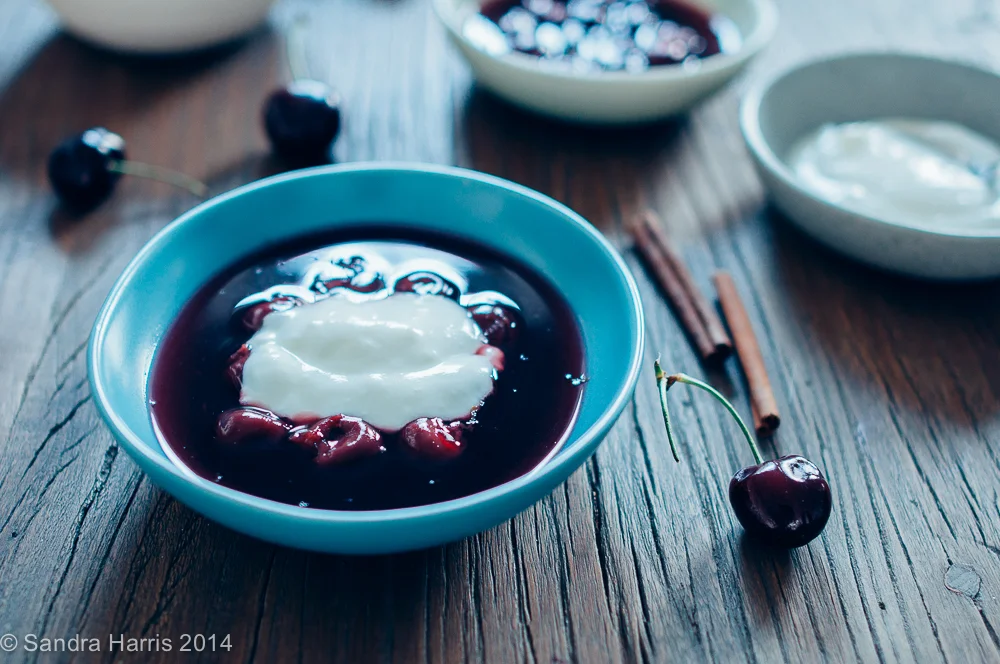 cold cherry soup with yoghurt - Sandra Harris