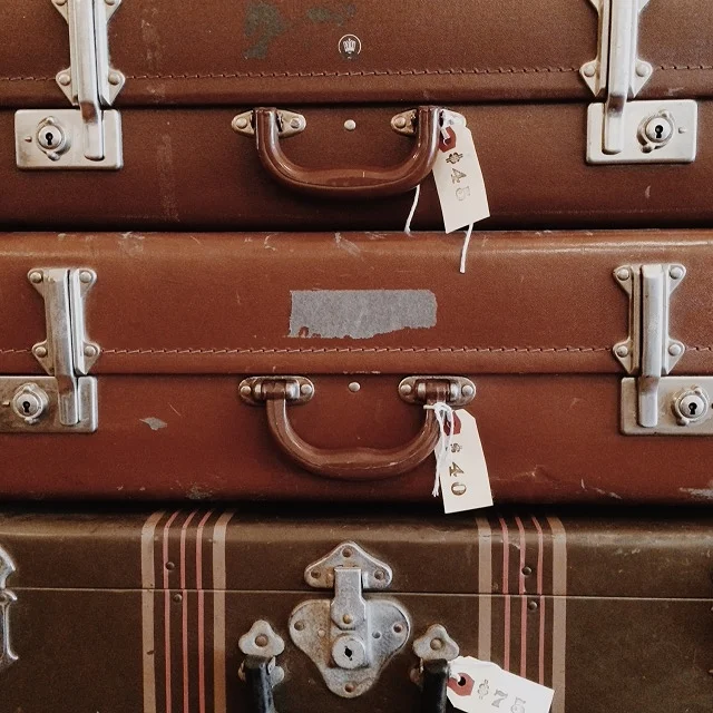 Wes Anderson, Nostalgia, vintage suitcases - Sandra Harris