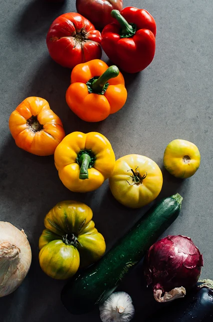 Tovah Cooks Sandra Harris ratatouille recipe modern harissa