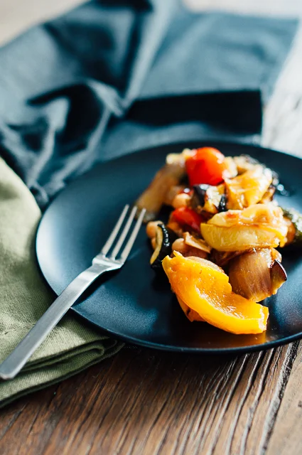 ratatouille with harissa Sandra Harris
