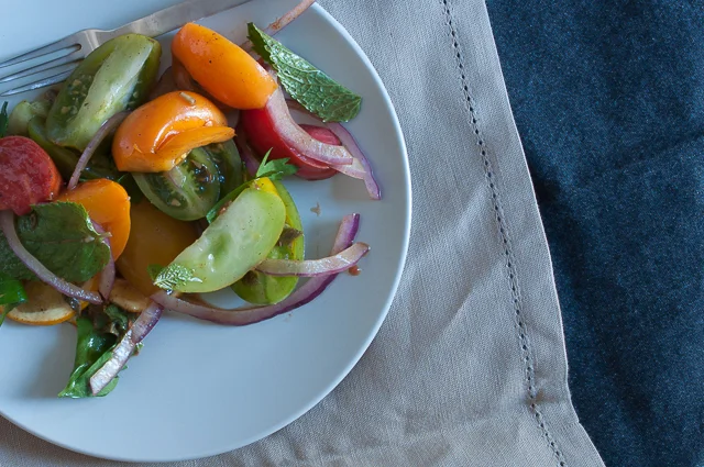 Rosh Hashanah - Tomato, Onion and Roasted Lemon Salad