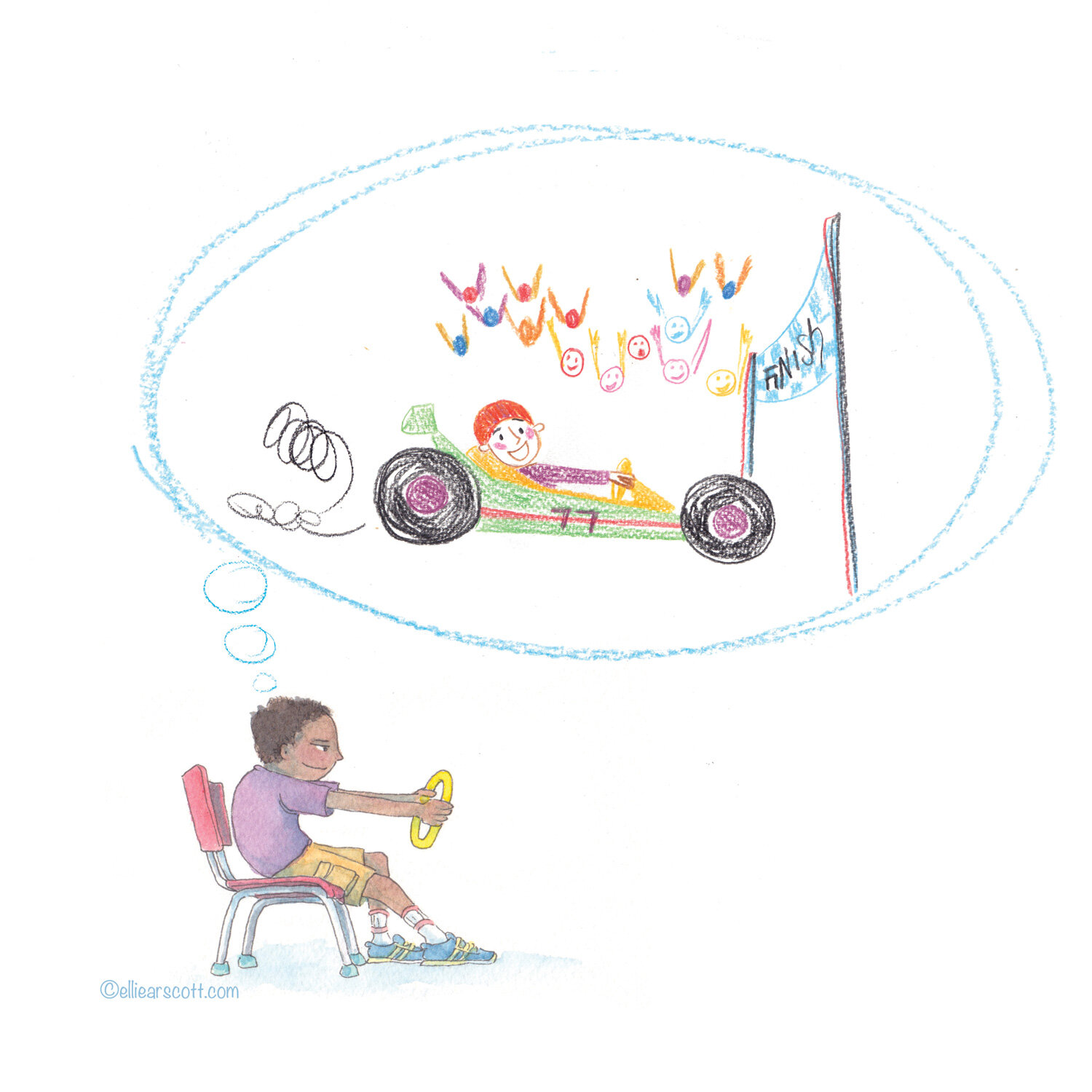 Dream of being a race car driver