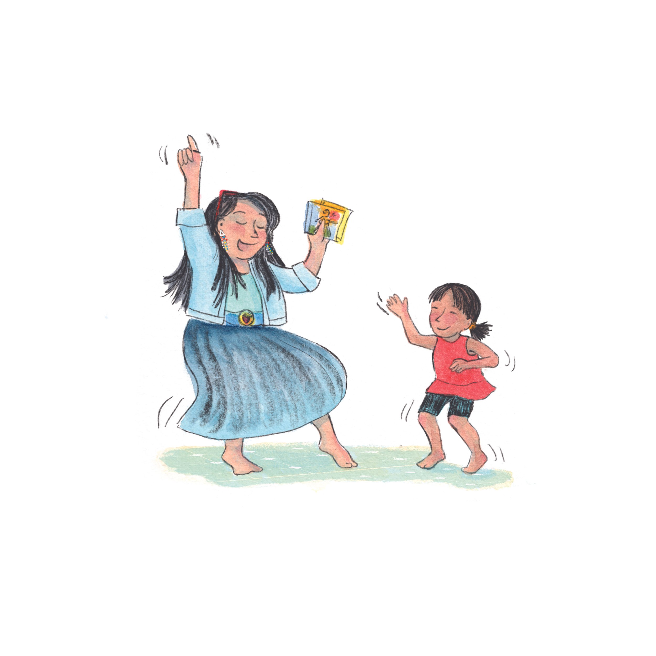 Dancing Auntie and Cree