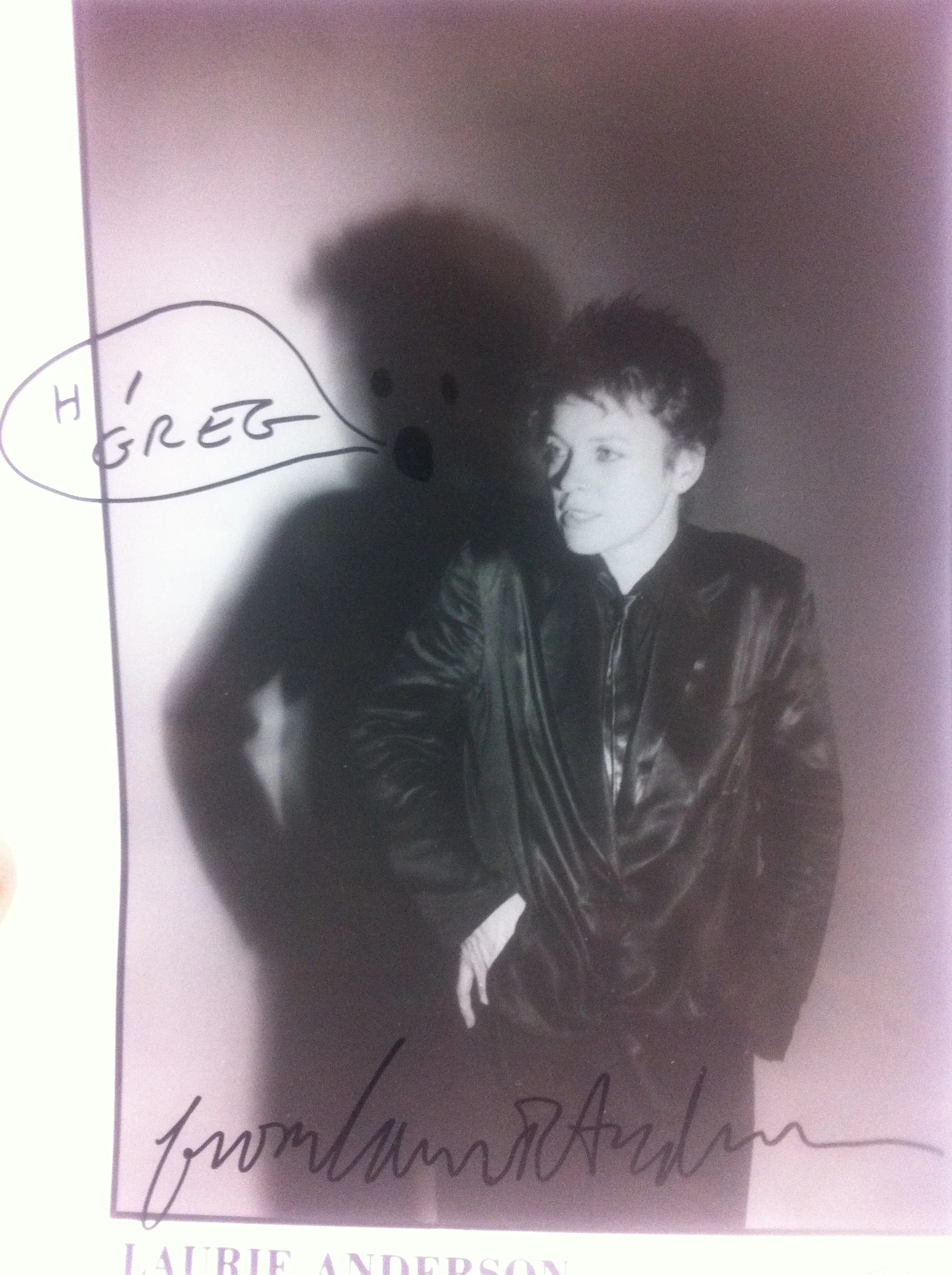 Laurie Anderson says 'hello'